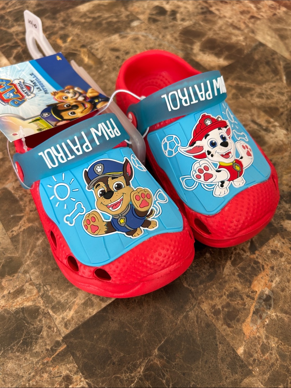 NEW 🆕 Paw Patrol Red & Blue Kids' Character Clogs